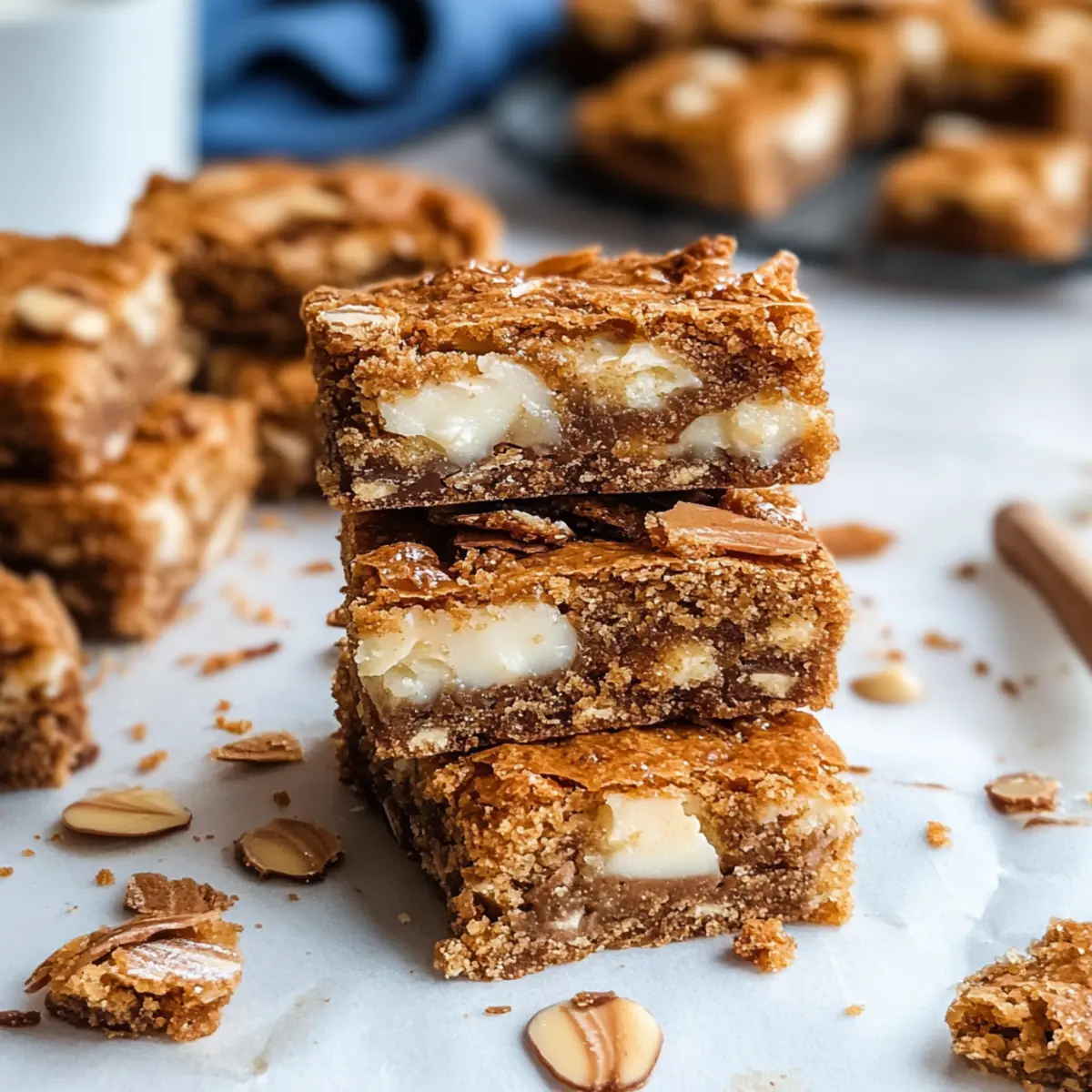 Delicious Biscoff White Chocolate Gooey Bars Recipe to Indulge
