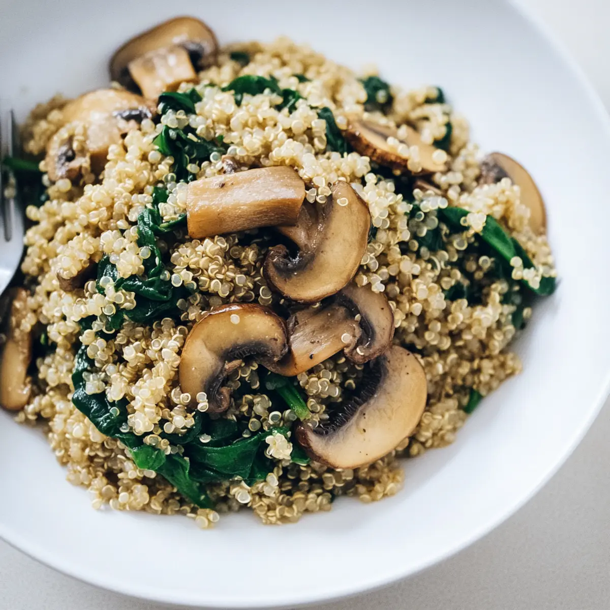 Quick and Healthy 20-Minute Mushroom Spinach Quinoa Recipe