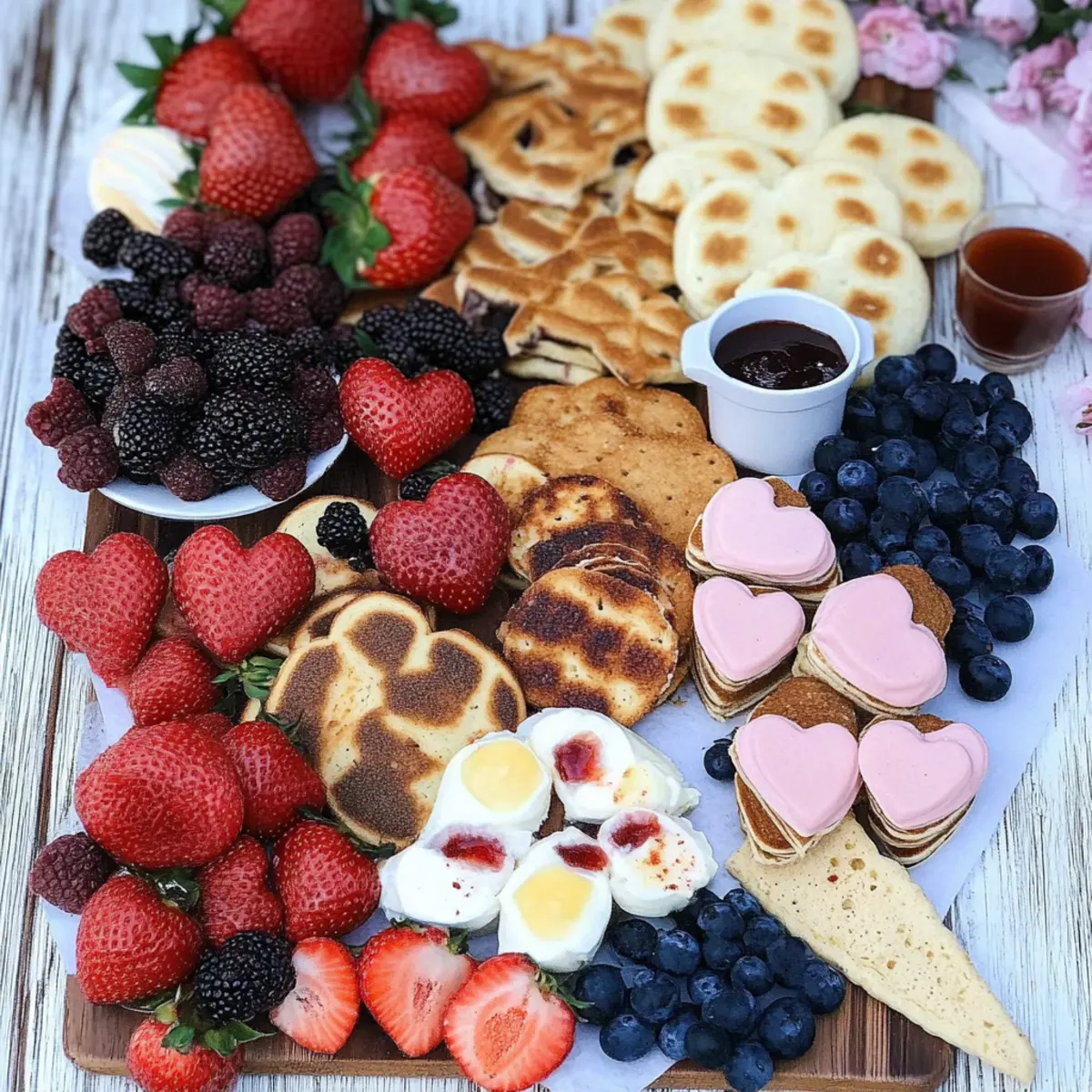 Valentine’s Brunch Board Inspiration for a Romantic Breakfast Feast