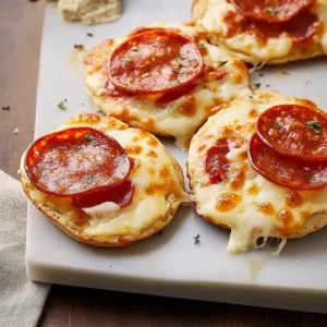 English Muffin Breakfast Cheese Pizza