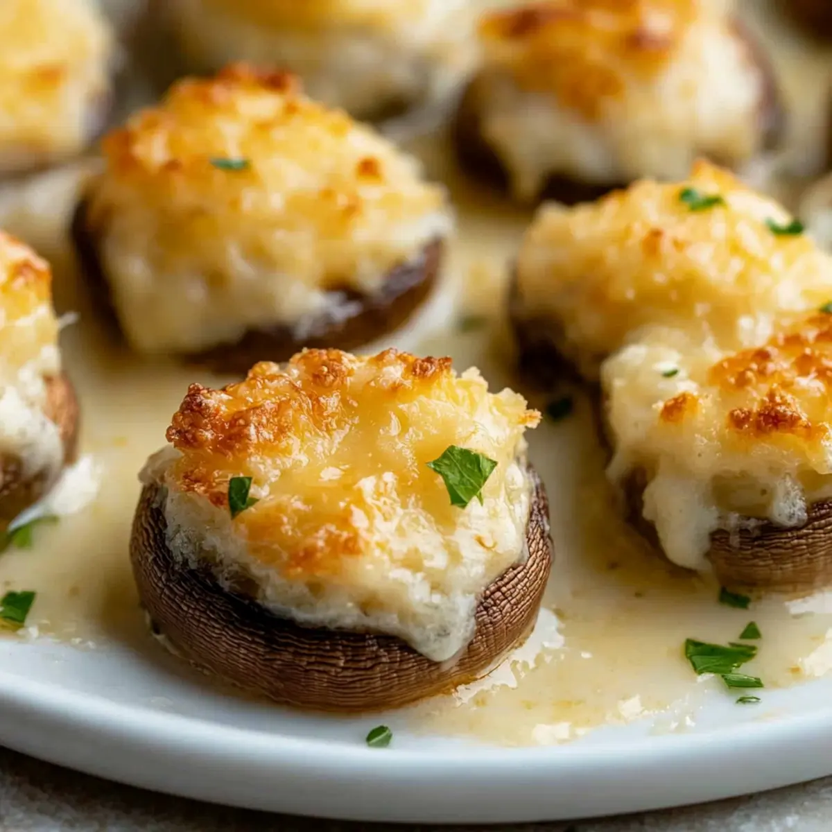 Copycat White Cheddar Stuffed Mushrooms