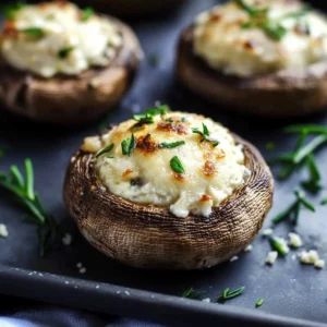 Boursin Cheese Stuffed Mushrooms