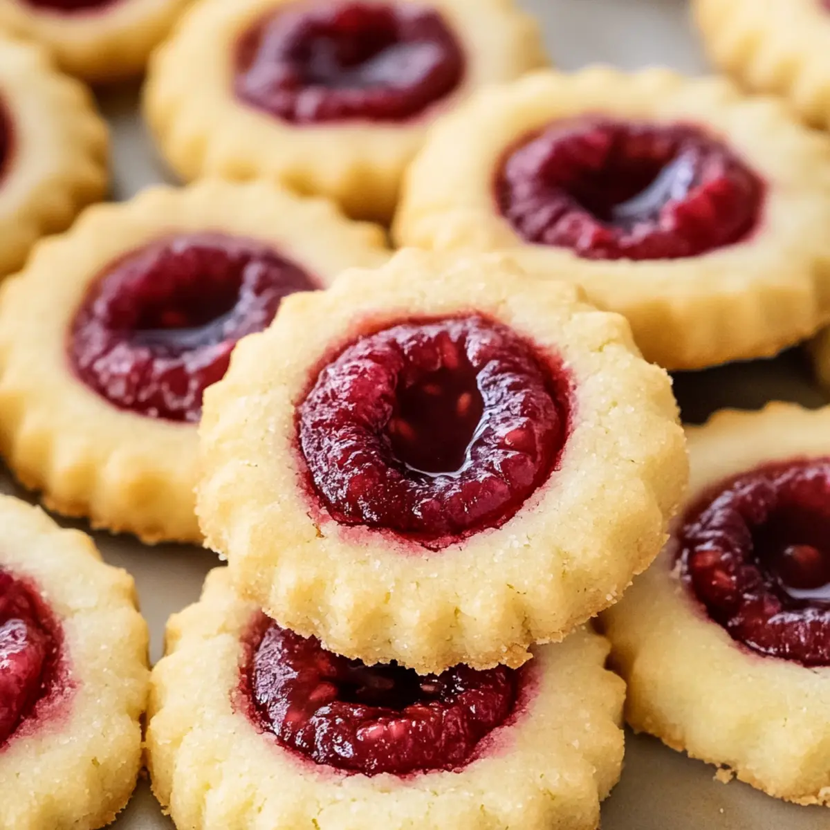 Raspberry Shortbread Cookies