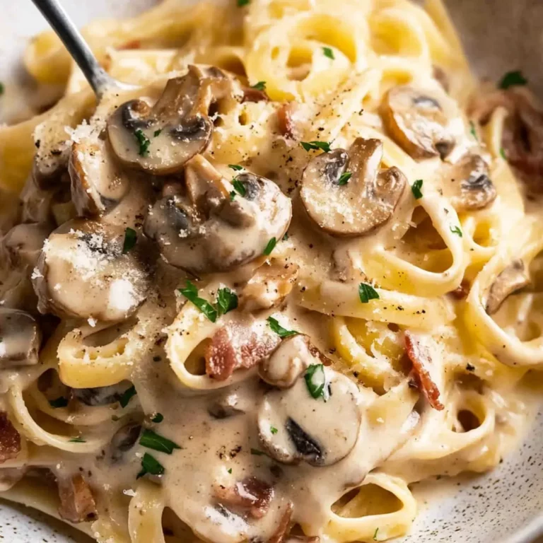 Creamy Bacon Mushroom Pasta