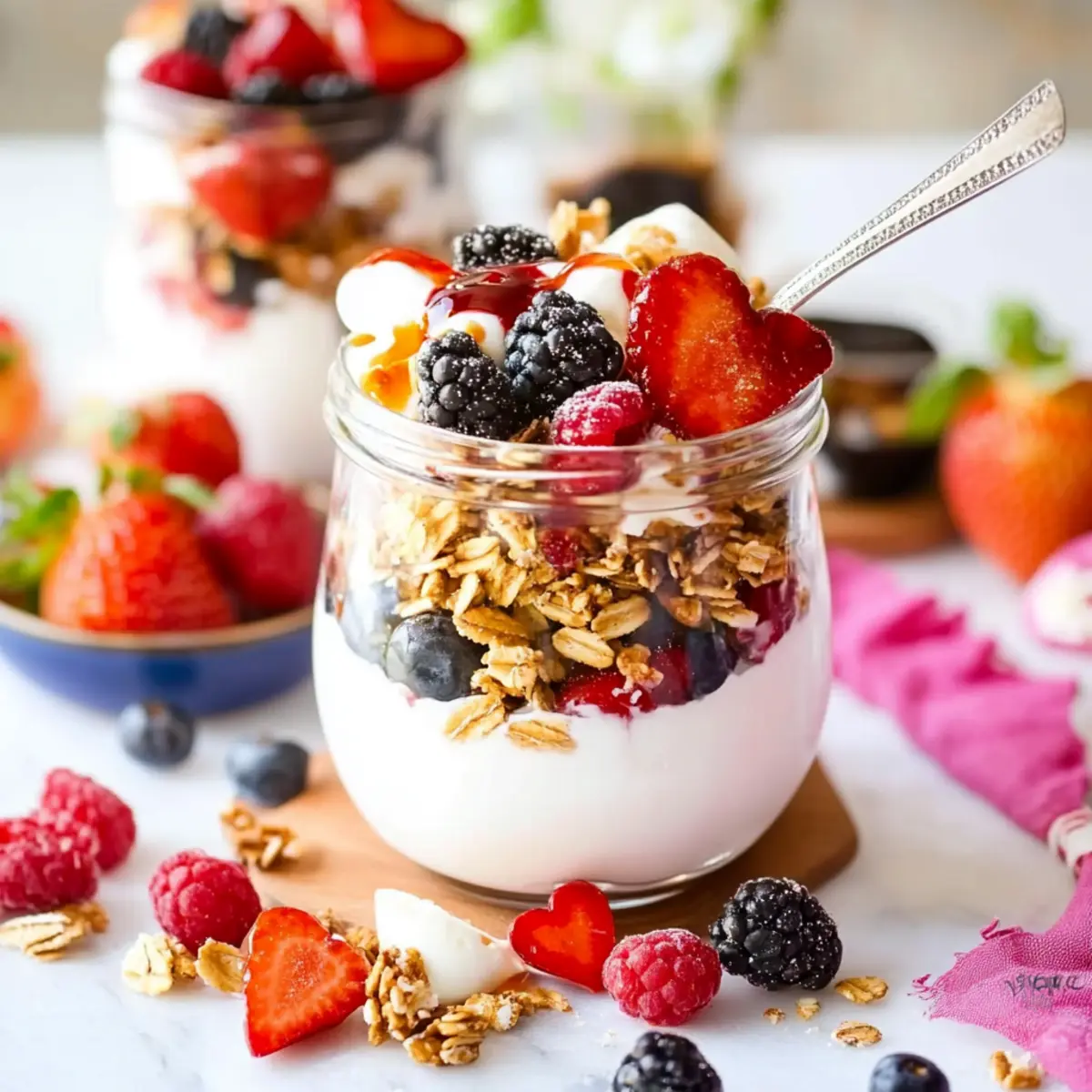 Valentine’s Yogurt Parfait Bar