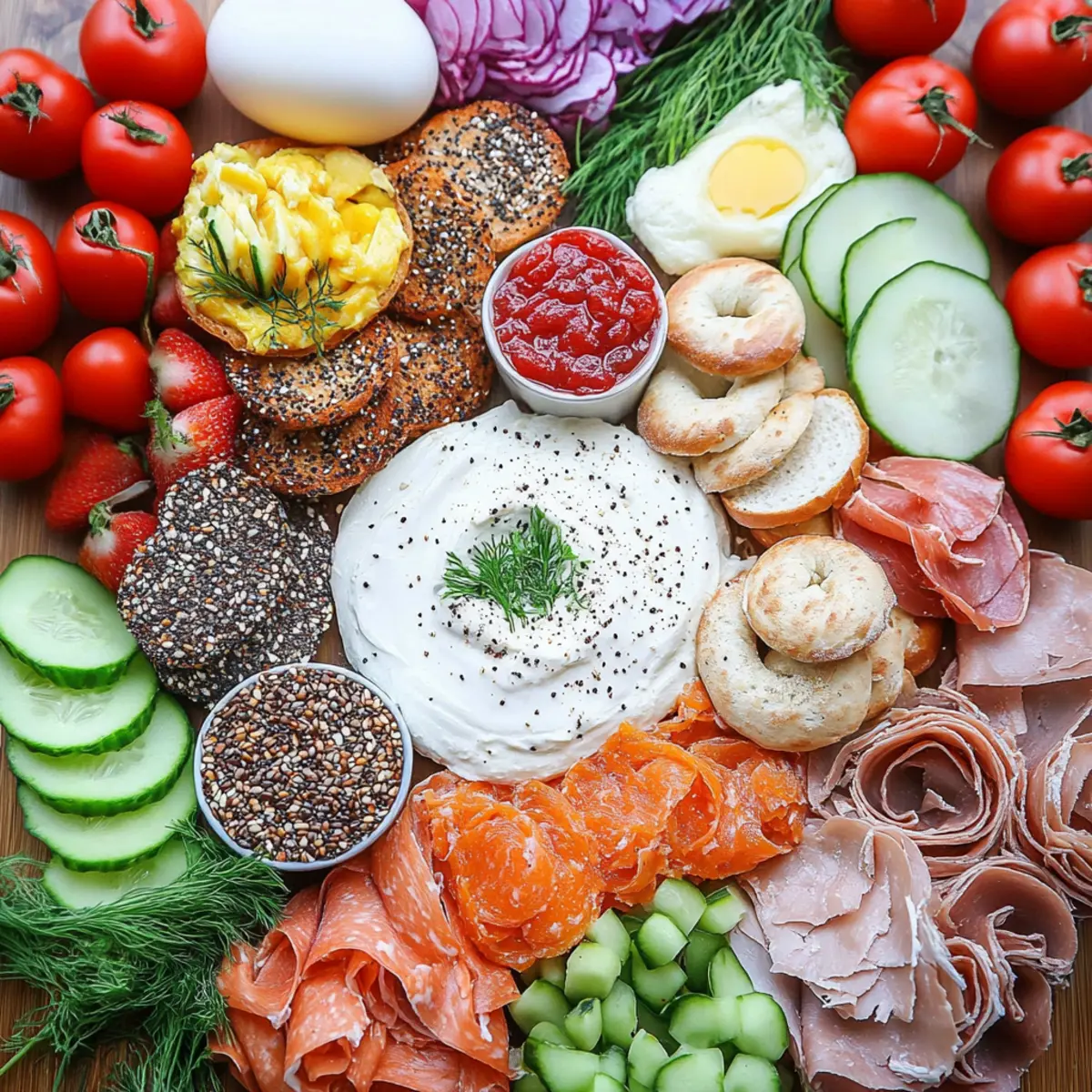 Everything But the Bagel Breakfast Board