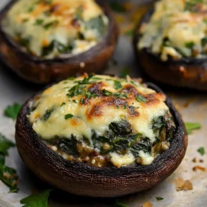 Spinach & Cheese Stuffed Portobello