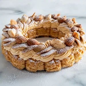 Decadent Paris-Brest with Hazelnut Cream