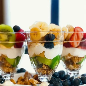 Fancy Yogurt Parfait Brunch Bar Setup