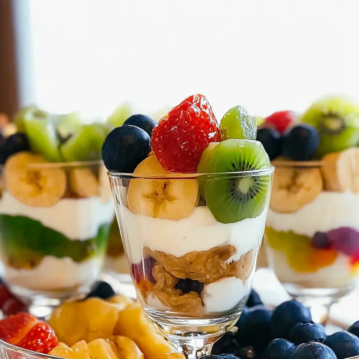 Fancy Yogurt Parfait Brunch Bar Setup