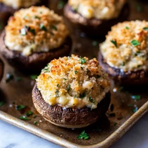 Boursin Garlic & Herb Stuffed Mushrooms