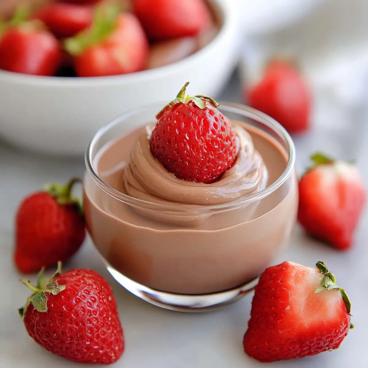 Mousse chocolat au cottage cheese
