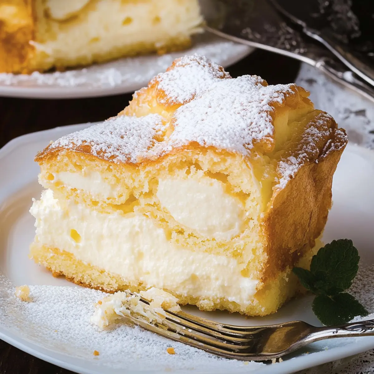 Polish Cream Puff Cake (Karpatka)