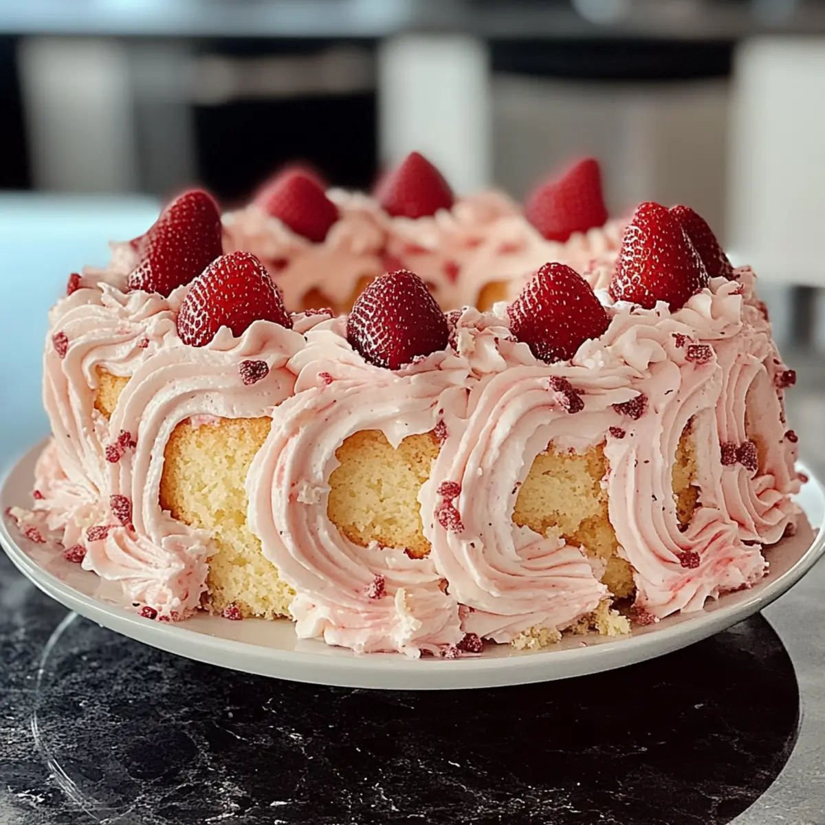 Strawberry Italian Cream Pound Cake
