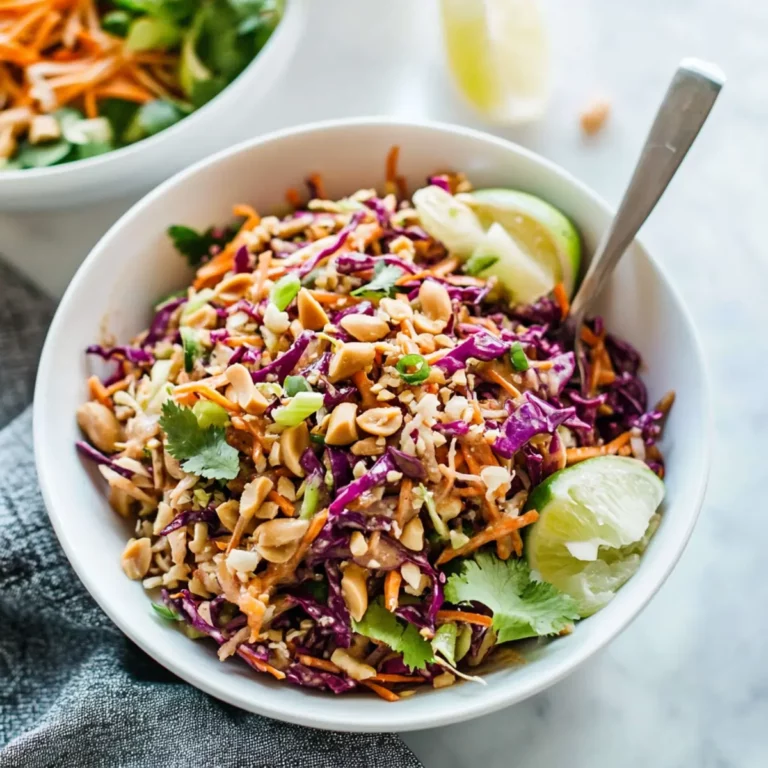 Thai Crunch Slaw with Peanut Ginger Dressing