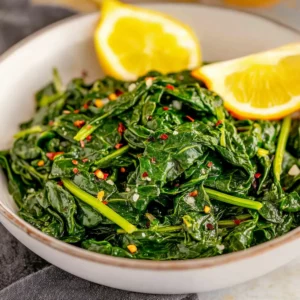 Best Garlic Sautéed Spinach