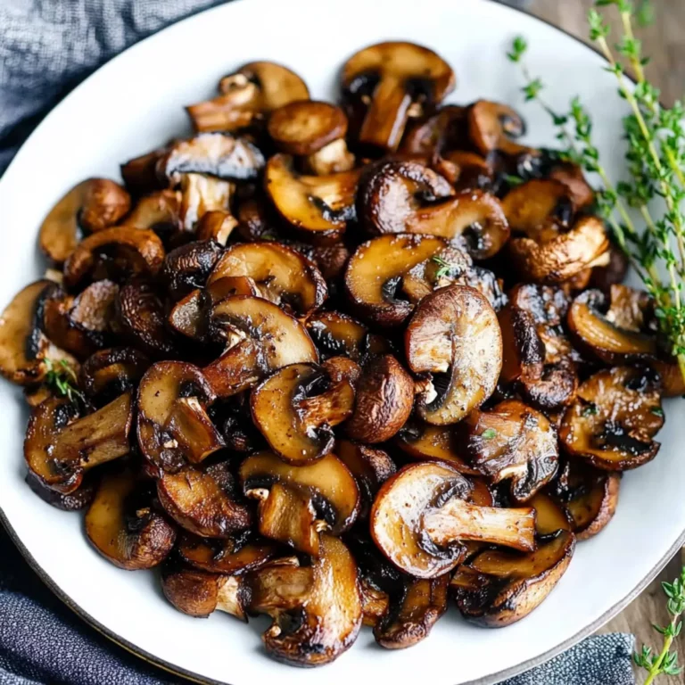 Perfectly Browned Saut?ed Mushrooms