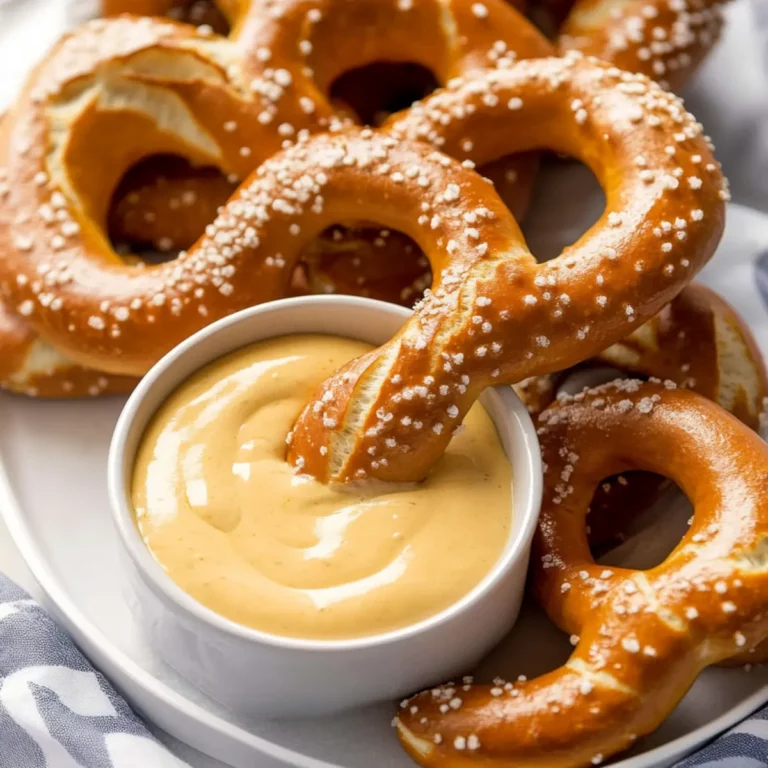 Parmesan Soft Pretzels with Cheese Dip