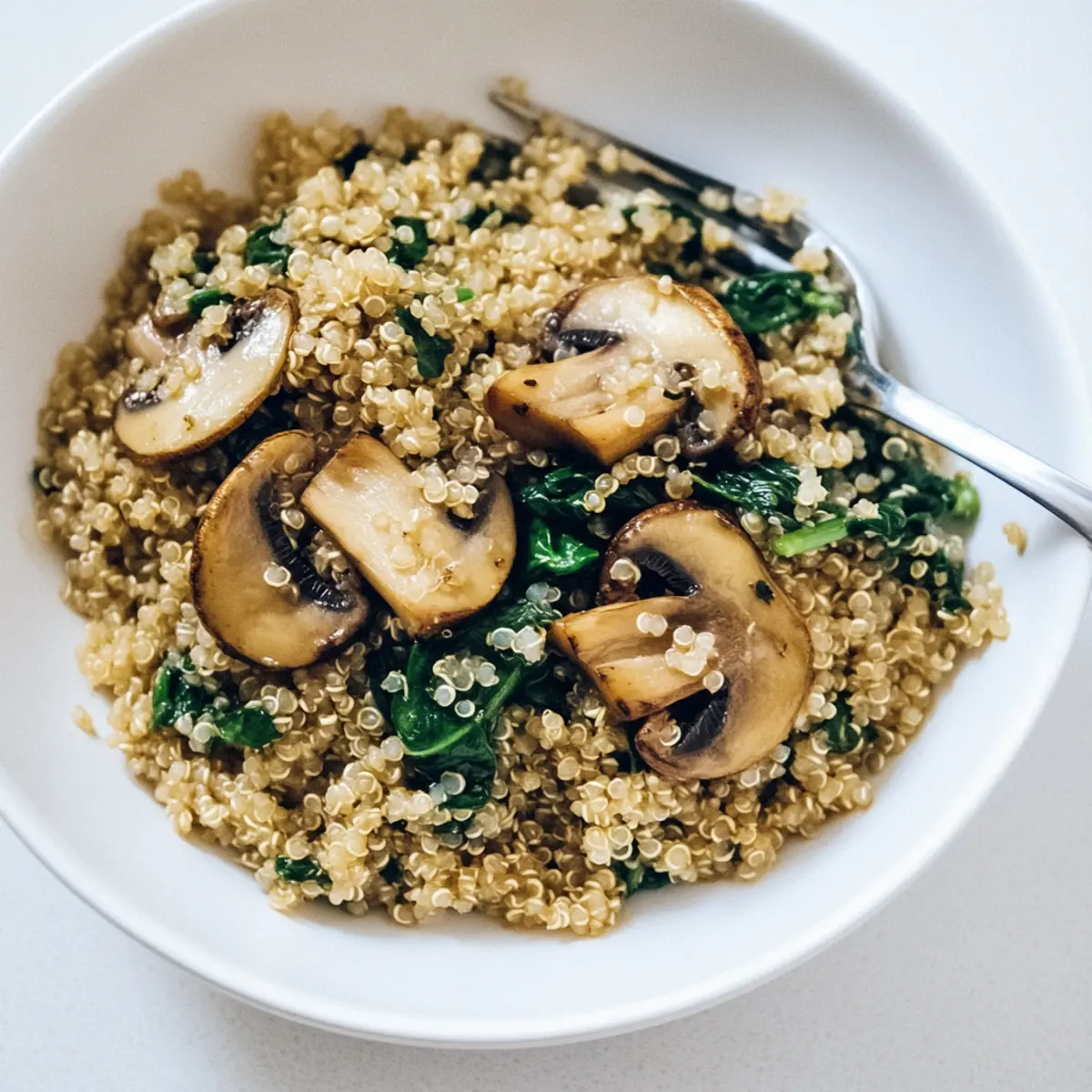 Quick and Healthy 20-Minute Mushroom Spinach Quinoa Recipe
