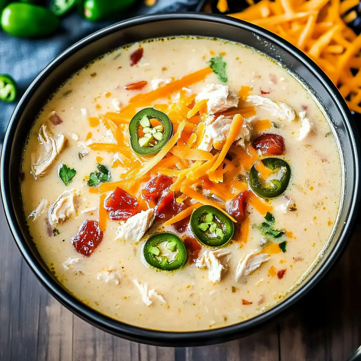 Spicy Jalapeño Popper Chicken Soup Recipe