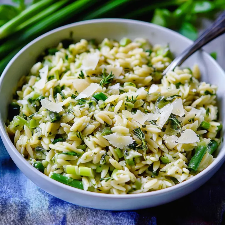 One-Pan Lemony Leek Orzo