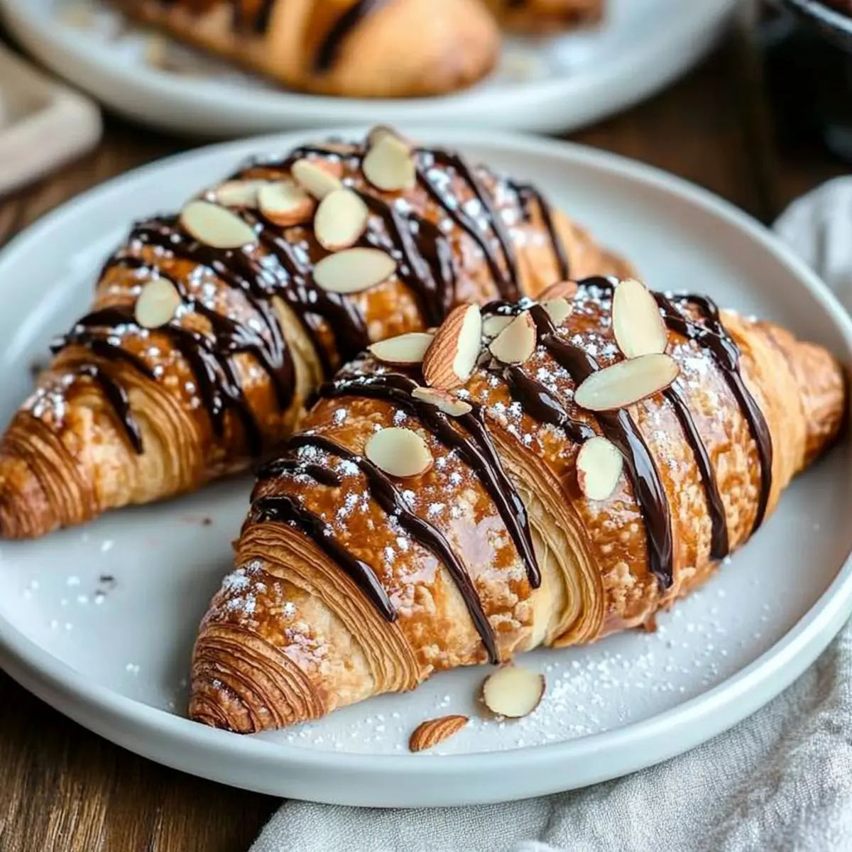 Chocolate Almond Croissants