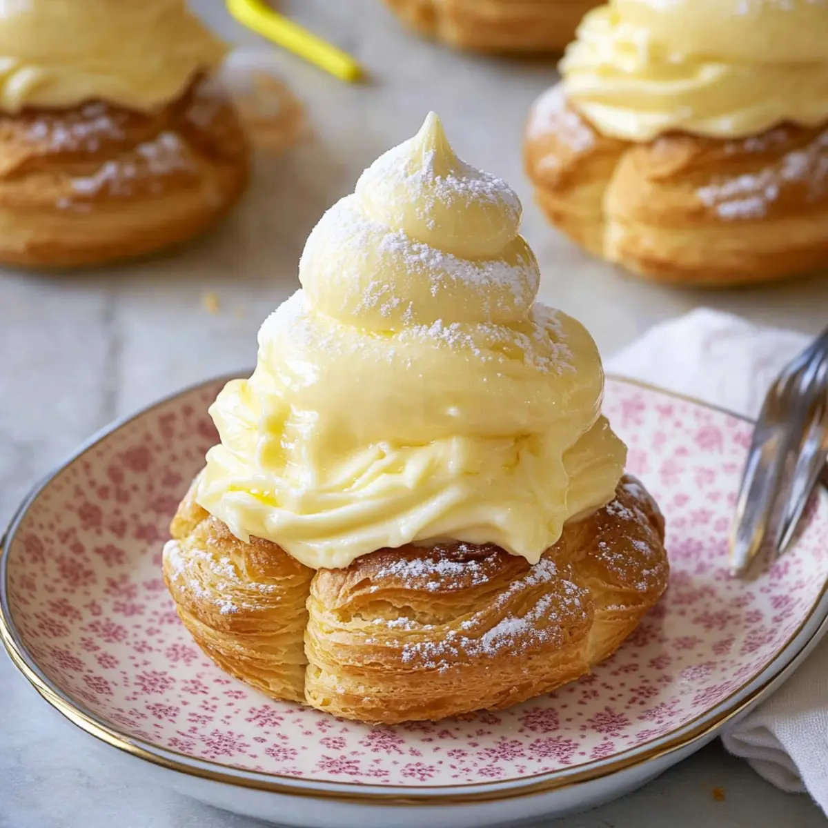 Creamy choux pastry