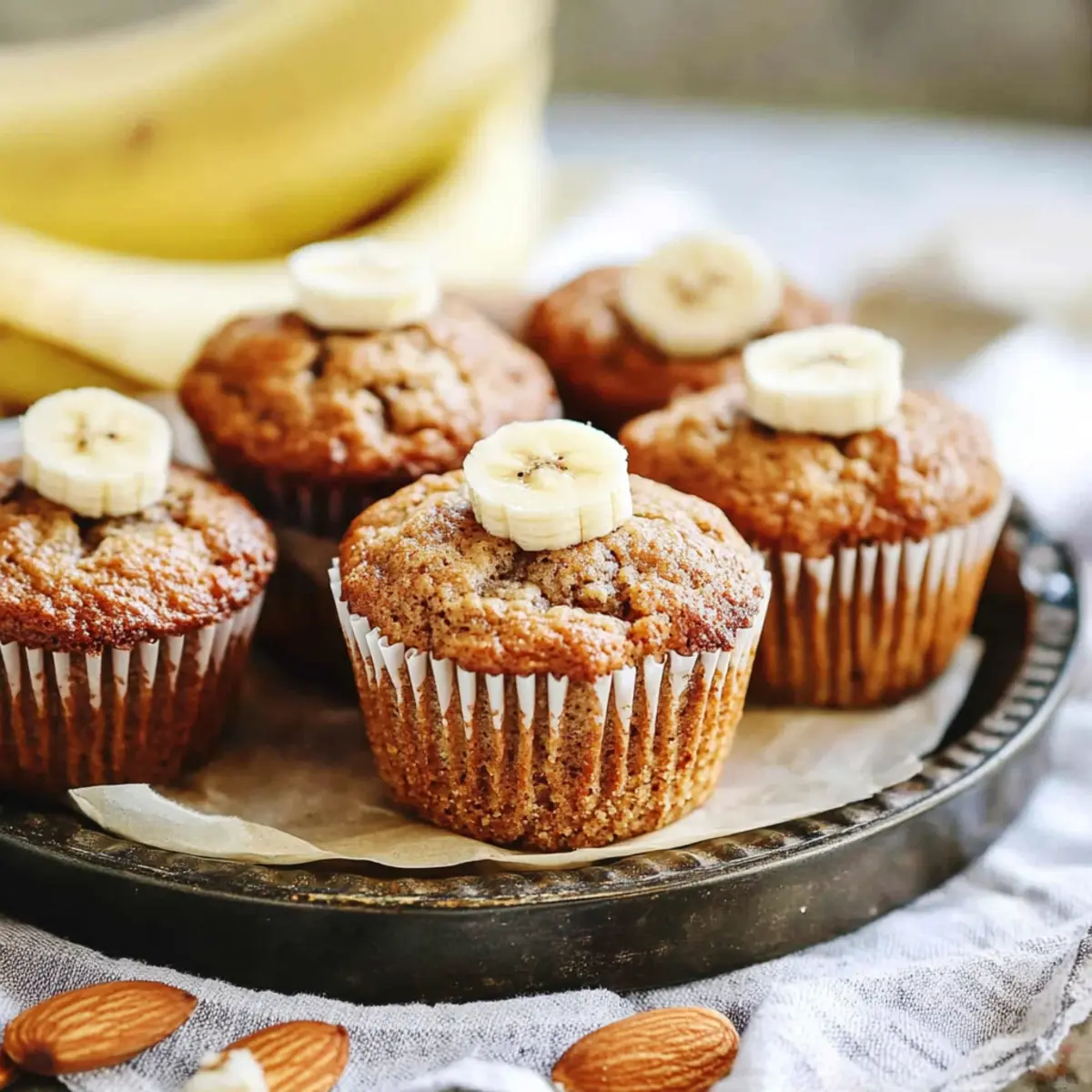 Almond Flour Banana Muffins