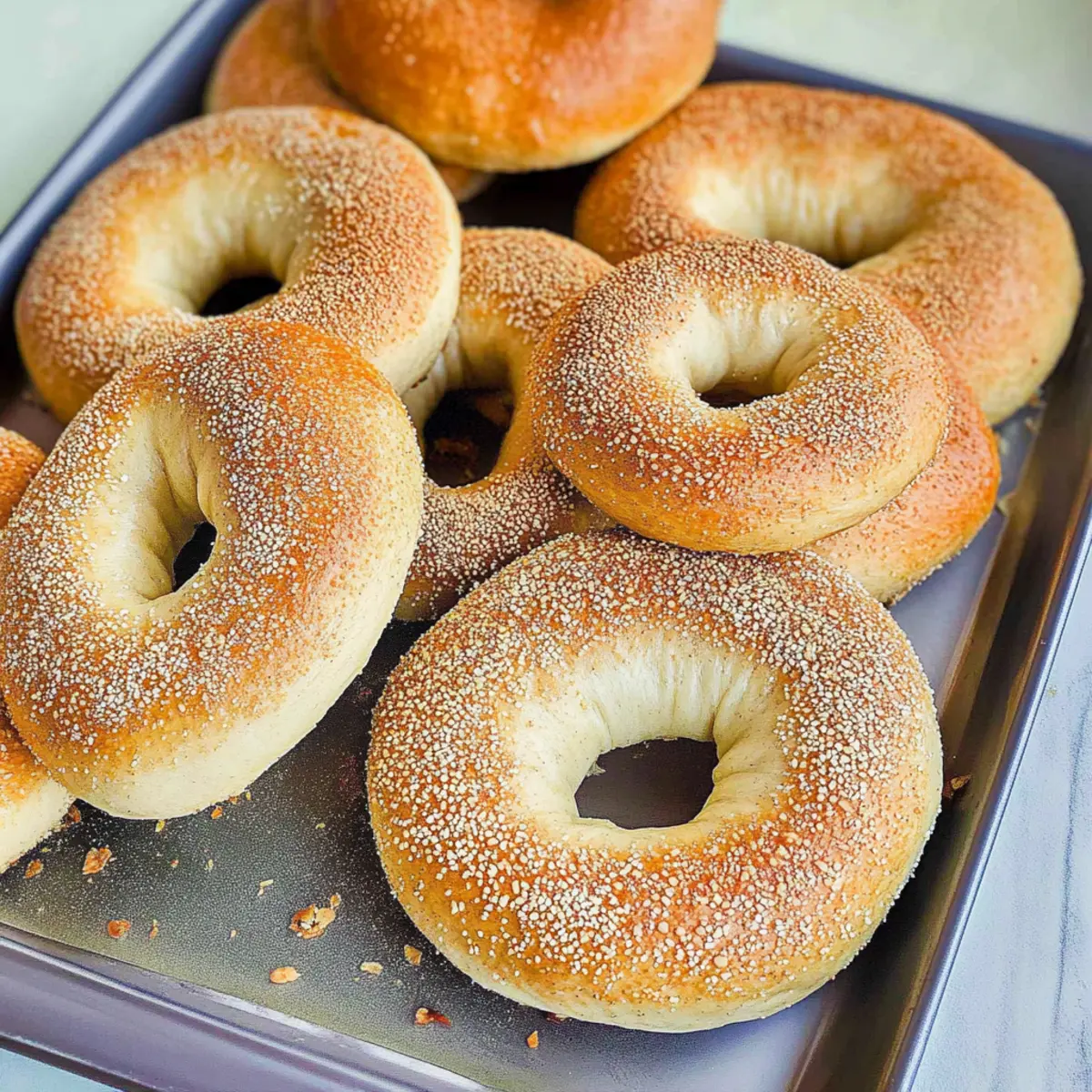 Plain Homemade Bagels