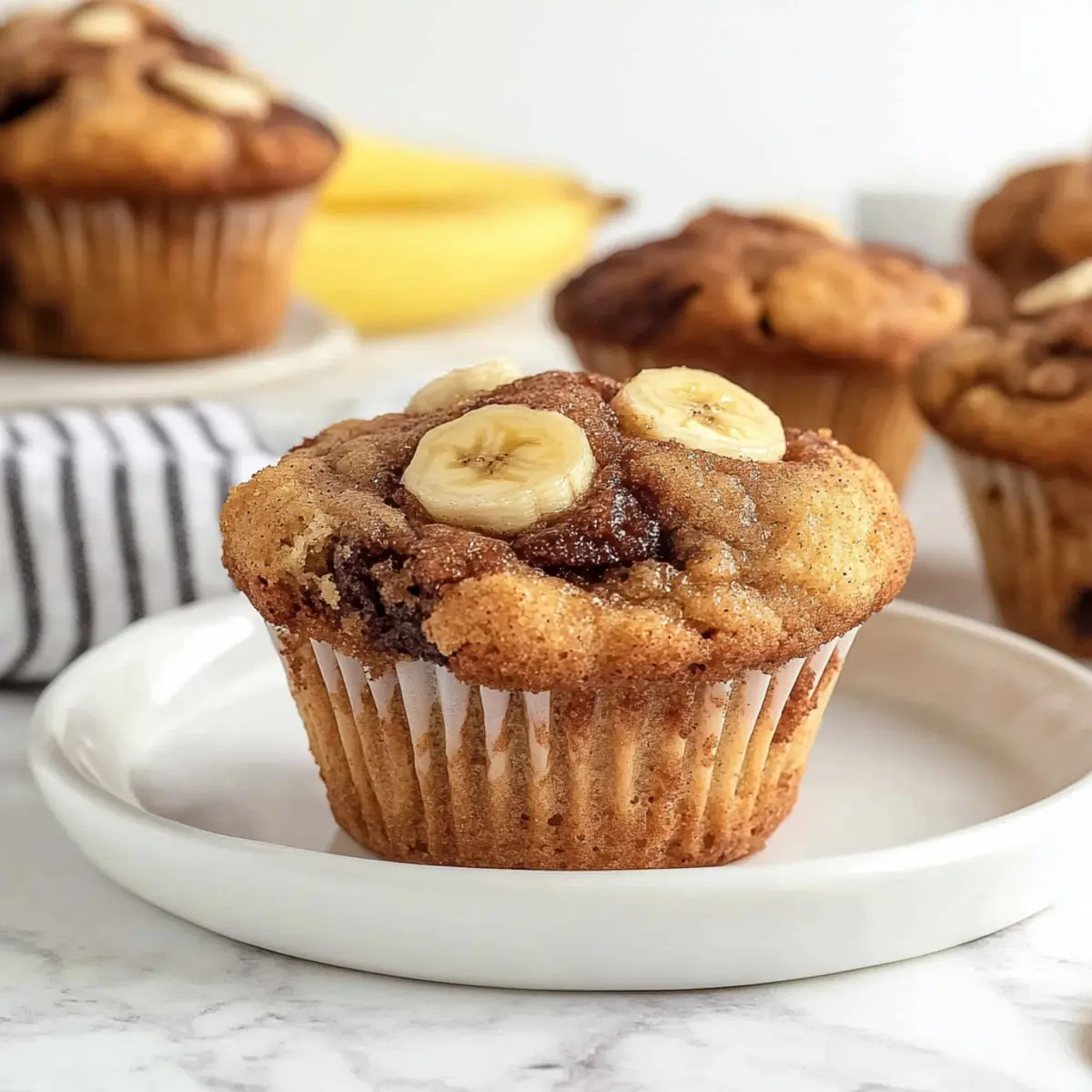 Maple Cinnamon Banana Muffins
