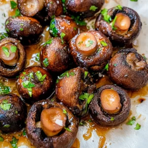 Honey Soy Roasted Mushrooms