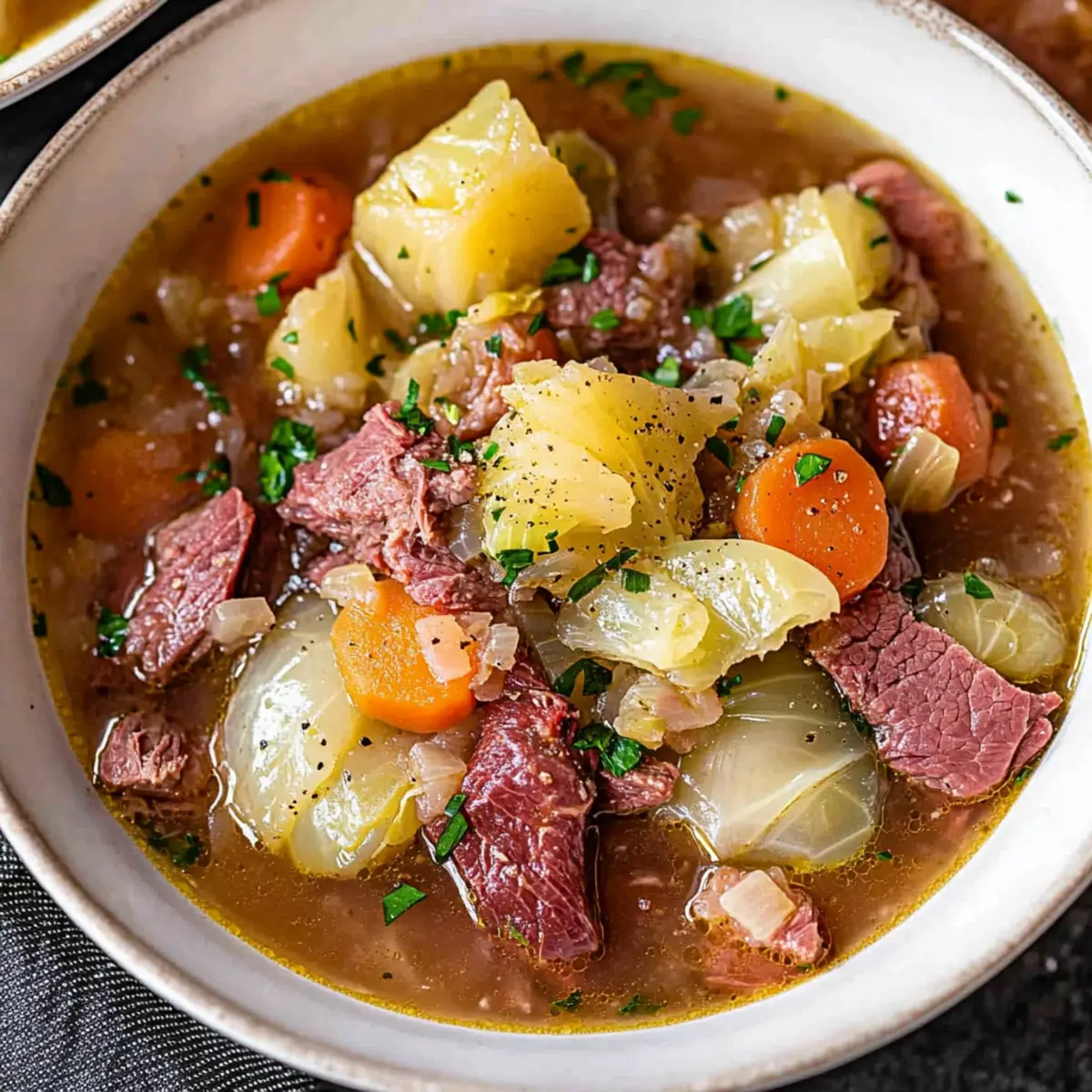 Corned Beef & Cabbage Stew