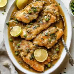 Effortless Crockpot Chicken Piccata