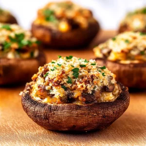 Classic Garlic Parmesan Stuffed Mushrooms