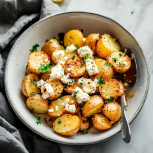 Greek Feta Roast Potatoes