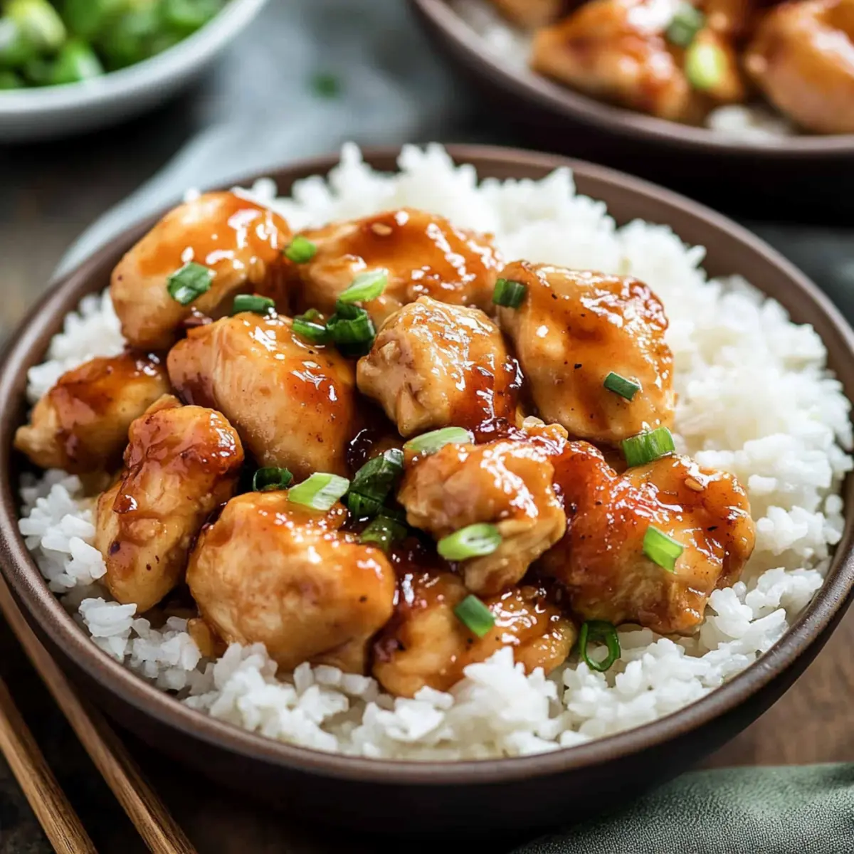 Sweet Chili Chicken Rice Bowls with Chicken Thighs