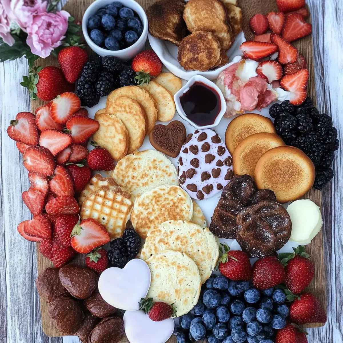 Valentine’s Brunch Board Inspiration for a Romantic Breakfast Feast