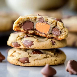 Triple Reese’s Peanut Butter Cookies