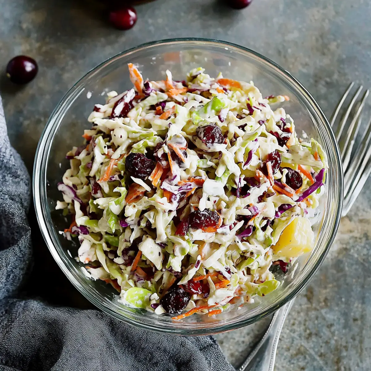 Coleslaw pomme & cranberry