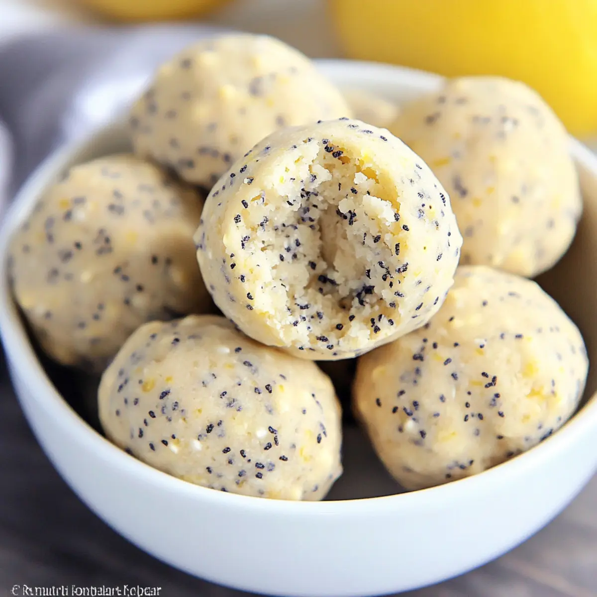 Lemon Poppy Seed Energy Bites