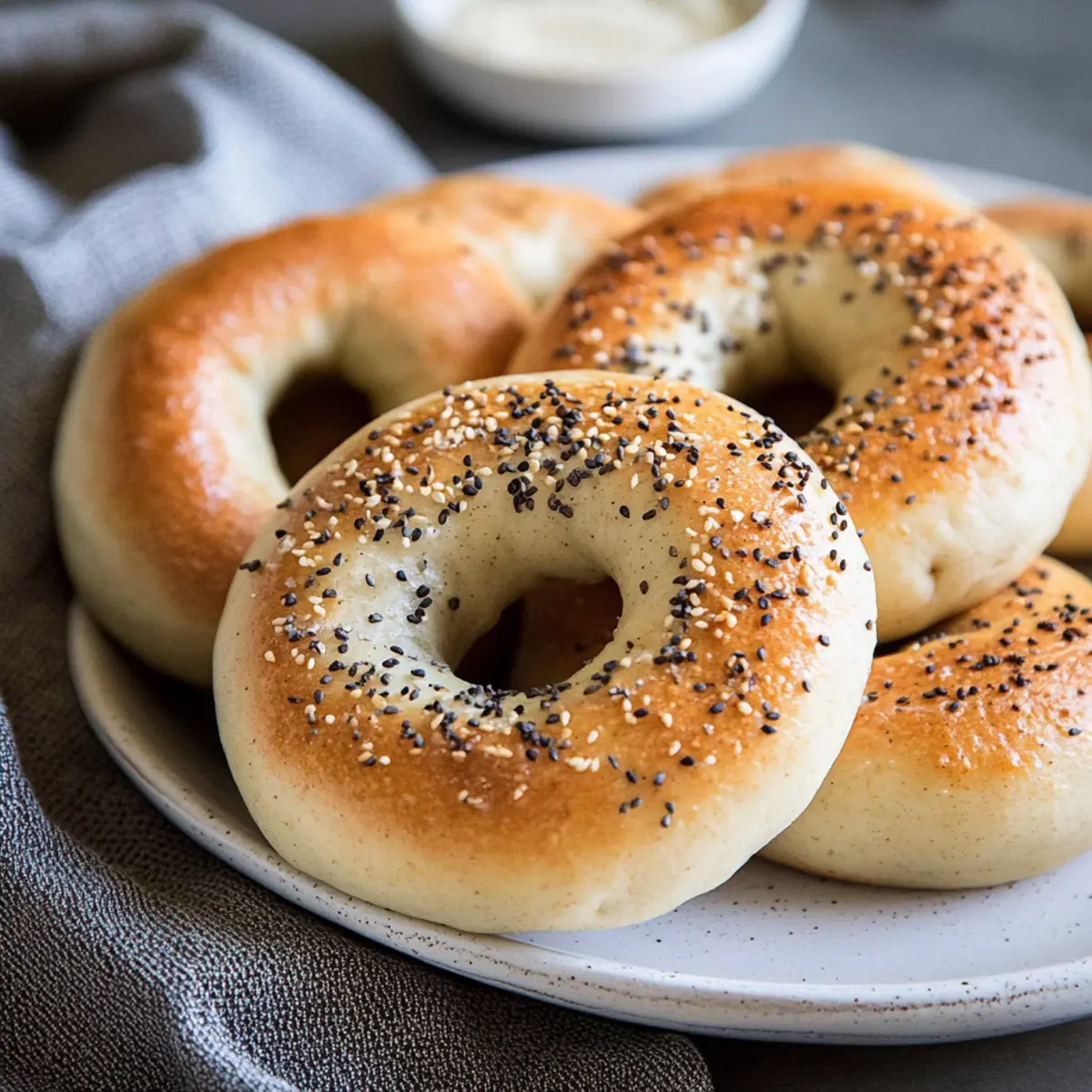 Easy 2-Ingredient Protein Bagels