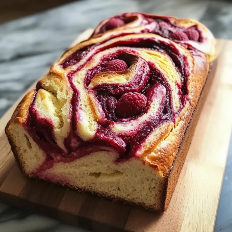 Raspberry Swirl Brioche Loaf