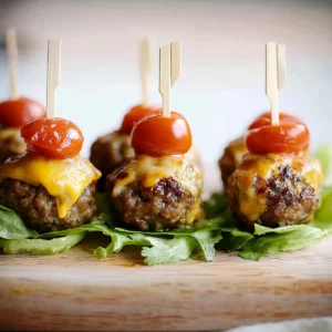 Cheeseburger Meatballs
