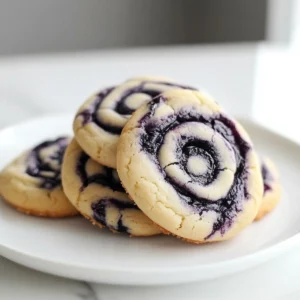 Blueberry Cheesecake Swirl Cookies