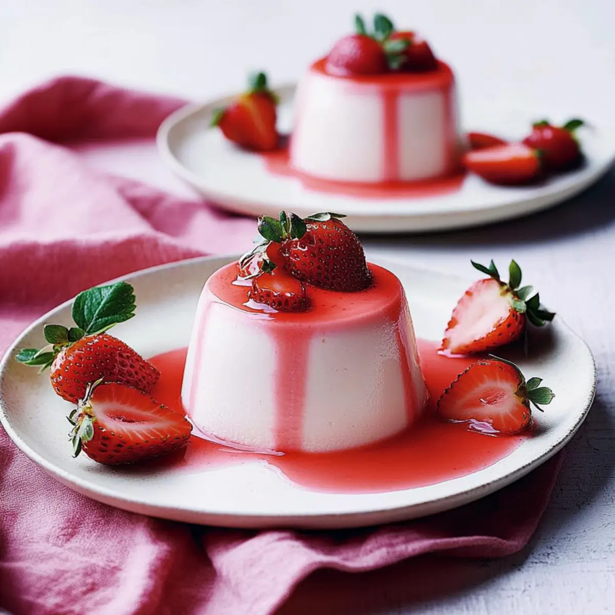 Strawberry Panna Cotta