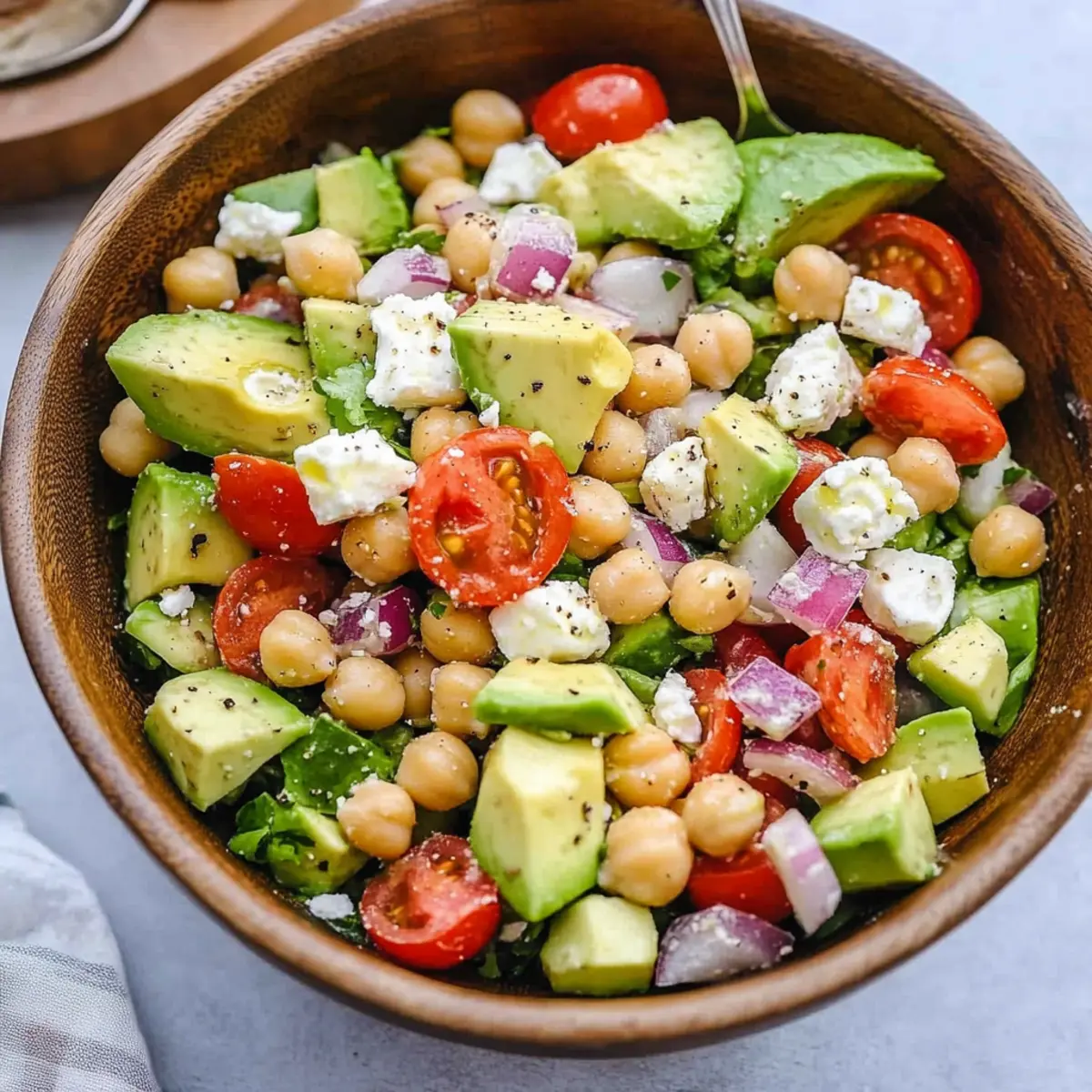 Chickpea Feta Avocado Salad Recipe: Refreshing and Nutritious Dish