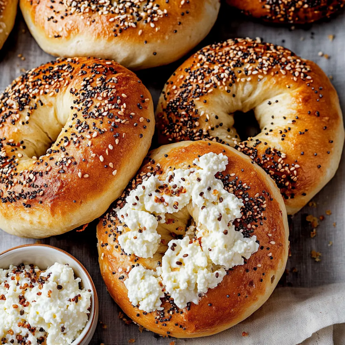 Cottage Cheese High Protein Bagels