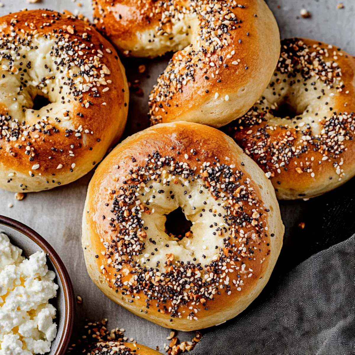 Cottage Cheese High Protein Bagels