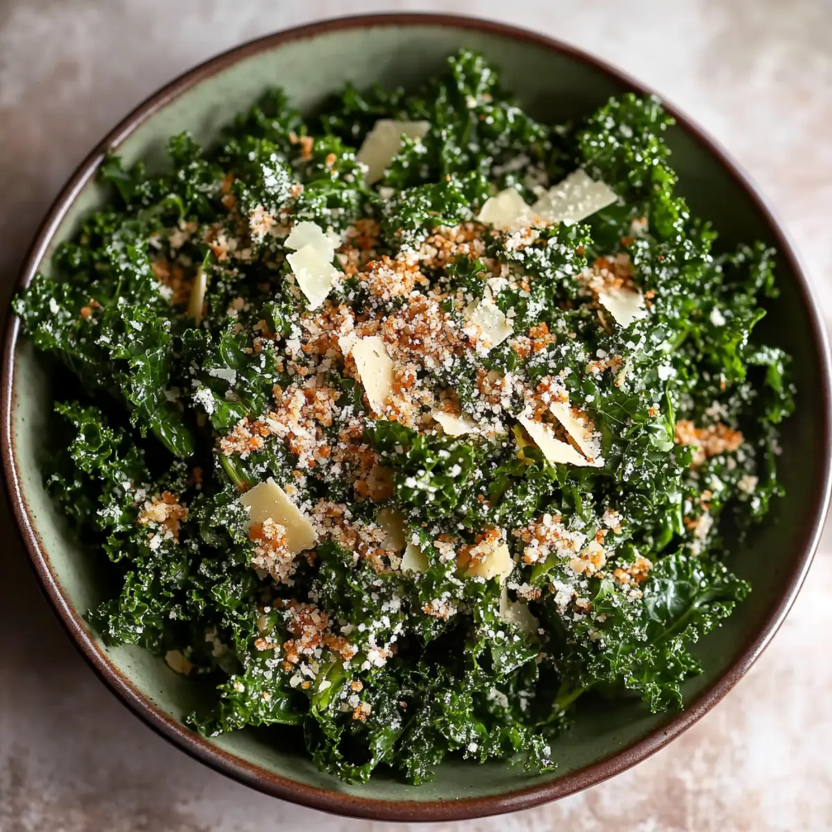Parmesan Crunchy Kale Salad