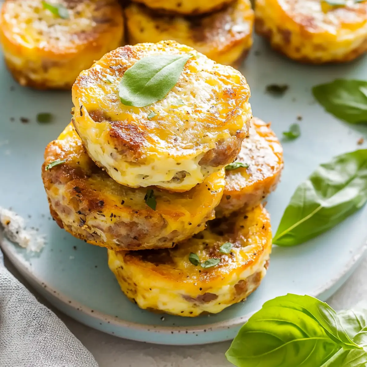 Savory Sausage & Egg Breakfast Bites